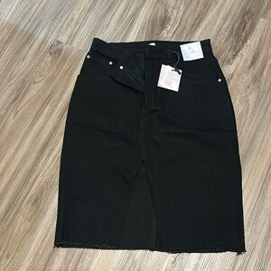 Black Jean skirt with tags